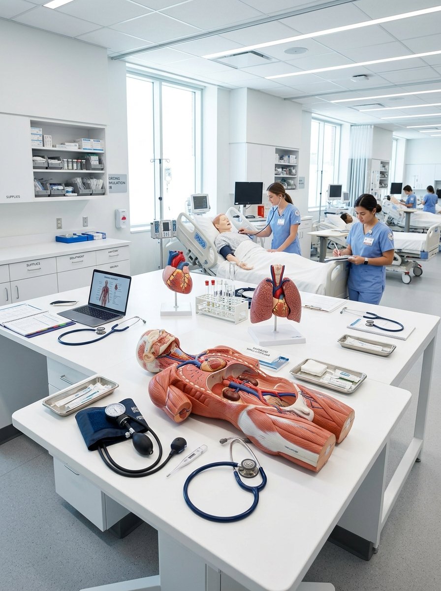 Modern nursing simulation laboratory